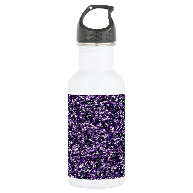 Purple Sparkle 532 Ml Water Bottle (Front)