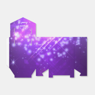 Purple Sparkle Glam Club Vibe Party Favour Box