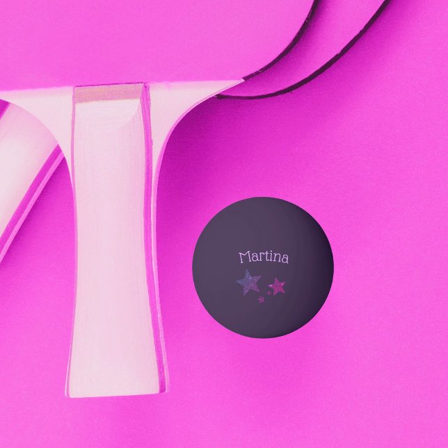 Purple Sparkle Glitter Effect Custom Ping Pong Ping Pong Ball (Creator Uploaded)