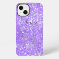 Purple Sparkle Glitter Elegant Personalised