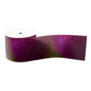 Purple Sparkle Grosgrain Ribbon
