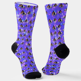 Purple Sparkle Guinea Pigs, Socks