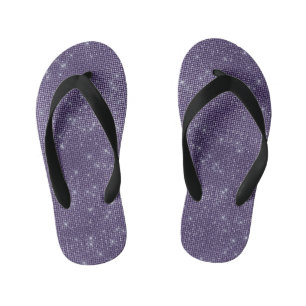 Purple Sparkle Kid's Jandals