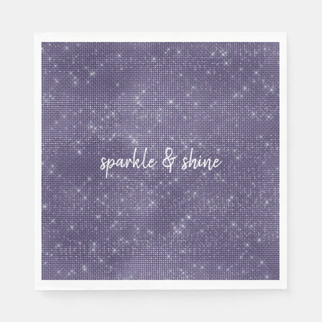 Purple Sparkle Napkin (Front)