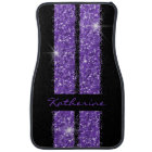 Purple Sparkle Race Stripes Personalised Elegant
