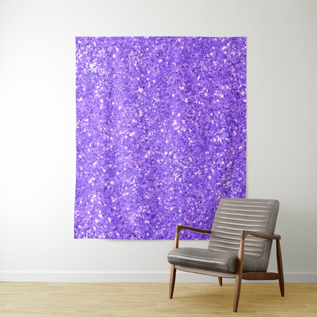 Purple  sparkling glitter pattern   tapestry (In Situ)