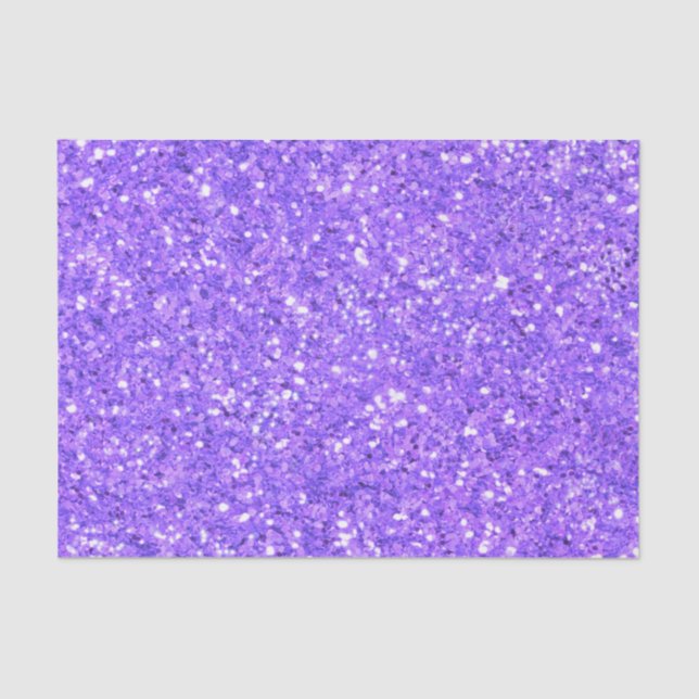 Purple sparkling glitter pattern      tissue paper (Front)