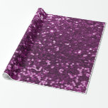 Purple Sparkly Faux Glitter Wrapping Paper<br><div class="desc">Glamourous large purple faux glitter.
PLEASE NOTE:  These are flat printed graphics - no raised parts.</div>