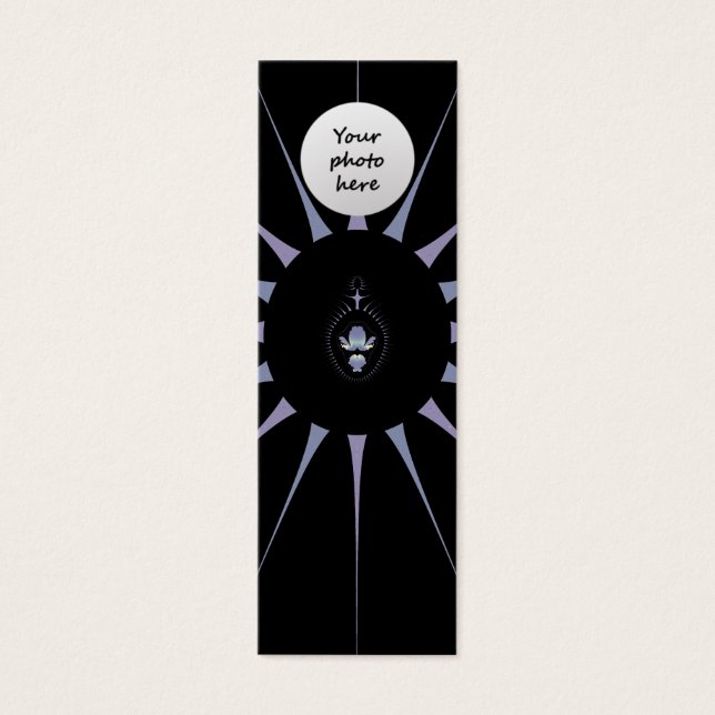 Purple Spider Custom Bookmark (Front)
