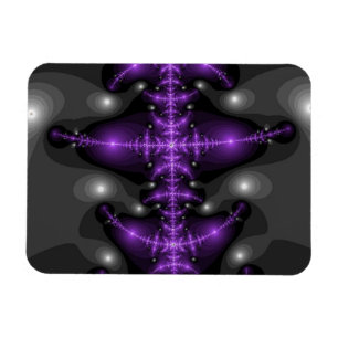 Purple Spine Abstract Magnet