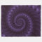Purple Spiral Fractal Blanket