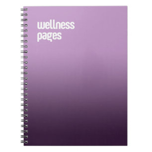 Purple Spiral Notebook – "Wellness Pages" Journal