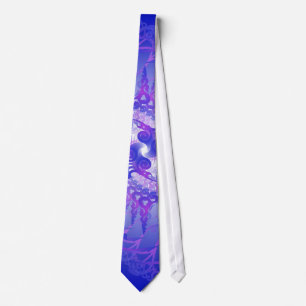 Purple Spiral Pattern: Vector Drawing: Custom Tie