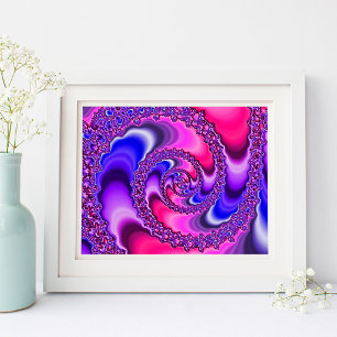 Purple Spiral Poster