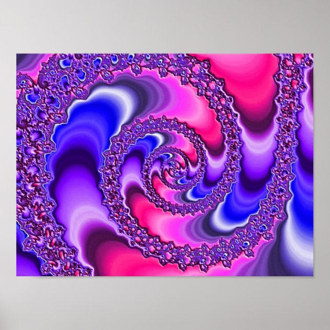 Purple Spiral Poster (Front)