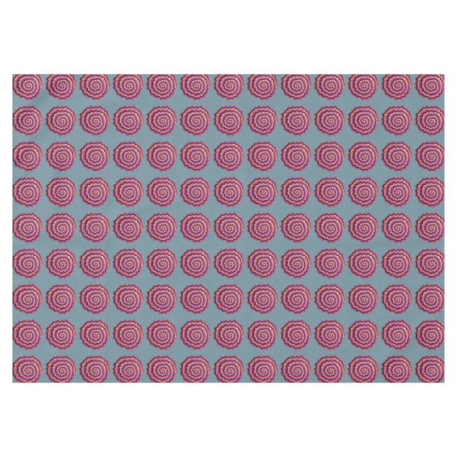 Purple Spirals  Tablecloth (Front (Horizontal))