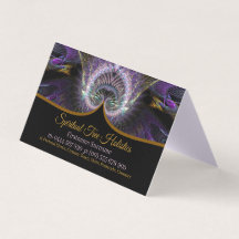 Purple Spiritual Tree Holistic Fractal Art Folded