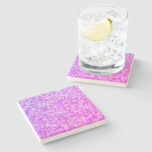 Purple-Splash-Accent-Coasters Stone Coaster