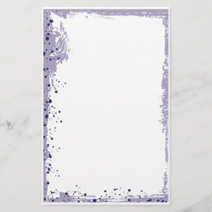 purple splat stationery