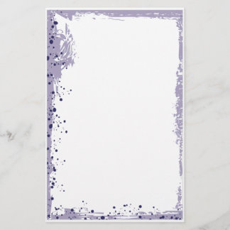 purple splat stationery