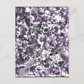 Purple Splatter Postcard