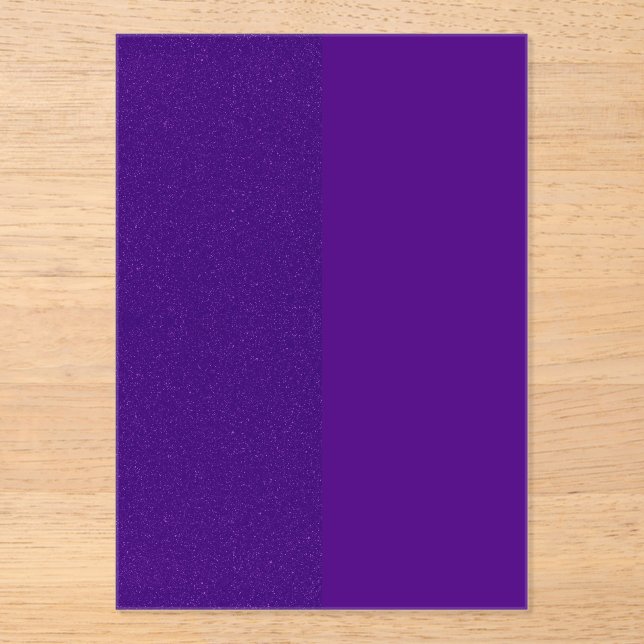 Purple Split Glitter Acrylic Invite – Customisable Invitations (Front)