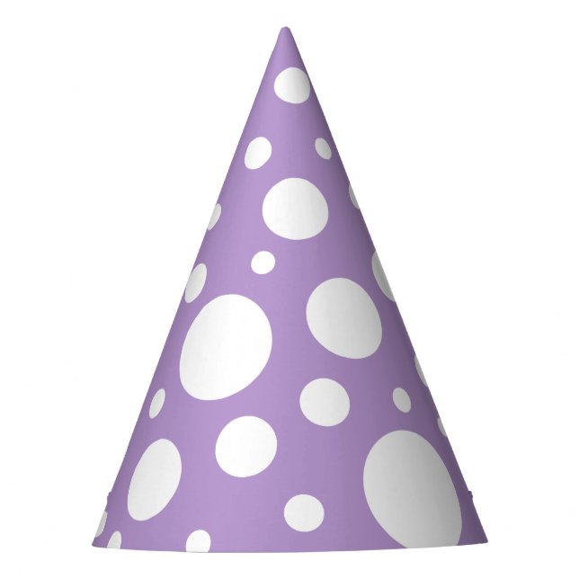 Purple Spots Party Hats (Front)