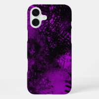 Purple Spray Paint Effect iPhone 16 Case