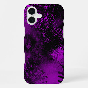 Purple Spray Paint Effect iPhone 16 Case