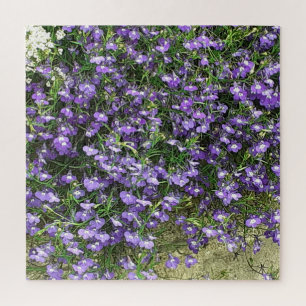 Purple Spring Flowers Jigsaw Puzzle
