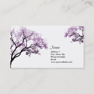 Purple Spring Trees Business Cards