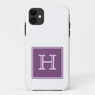 Purple Square Monogram Case-Mate iPhone Case