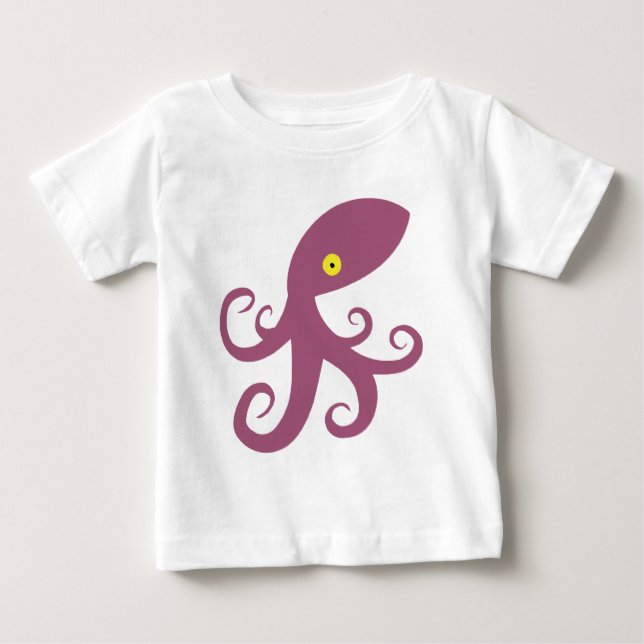 Purple Squid Baby T-Shirt (Front)