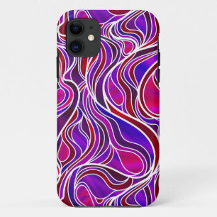 Purple Stained Glass Abstract Case-Mate iPhone Case