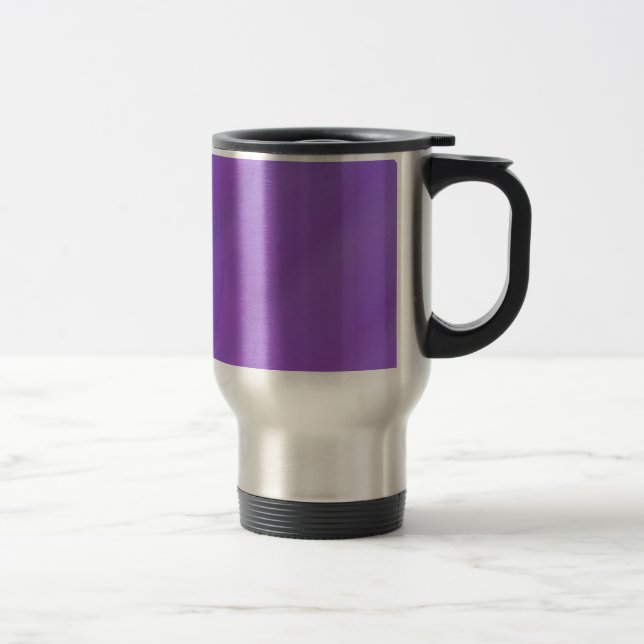 Purple Stainless Steel Travel Mug (Right)
