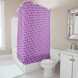 Purple Standard Ribbon by Kenneth Yoncich Shower Curtain