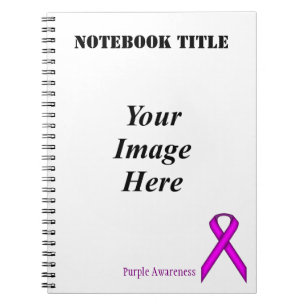 Purple Standard Ribbon by Kenneth Yoncich Spiral Notebook