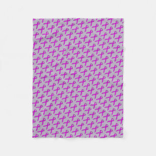 Purple Standard Ribbon Fleece Blanket
