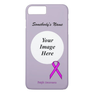Purple Standard Ribbon Tmpl by Kenneth Yoncich iPhone 8 Plus/7 Plus Case