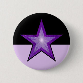 Purple Star button black pale purple
