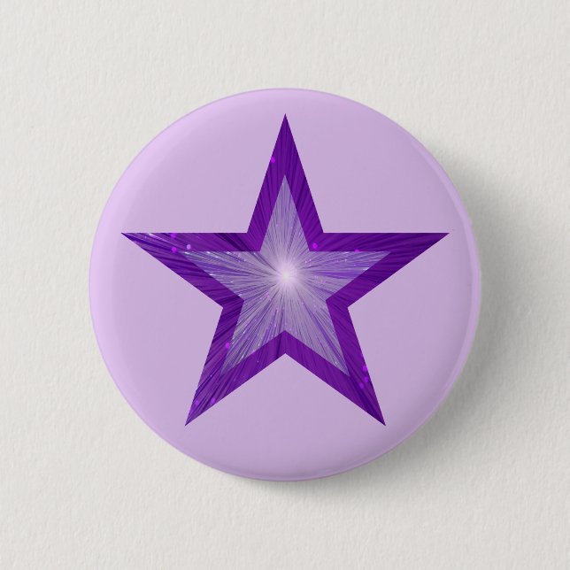 Purple Star button pale purple (Front)
