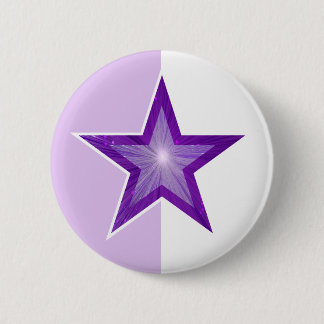 Purple Star button pale purple white