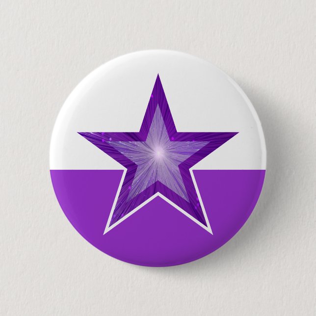 Purple Star button purple white (Front)