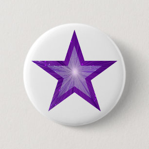 Purple Star button white