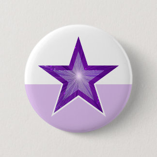 Purple Star button white pale purple