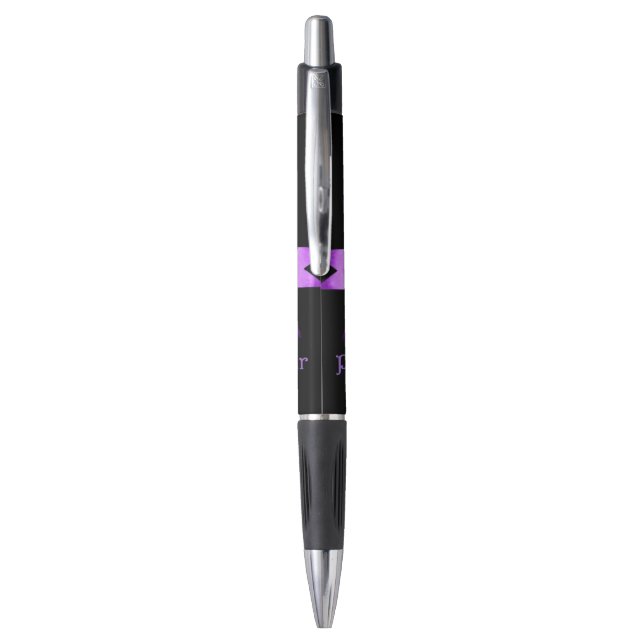 Purple Star Grip Pen (Back (Vertical))