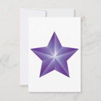 Purple Star Invitations