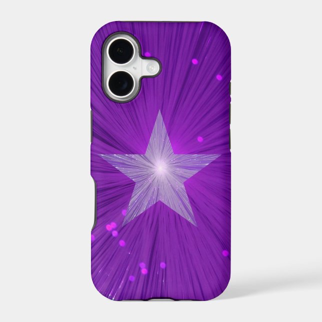 Purple Star iPhone case (Back)