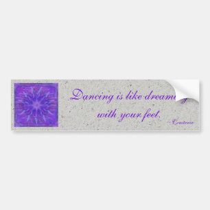 Purple Star Mandala Bumper Sticker