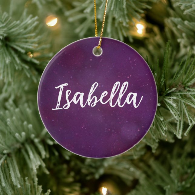 Purple star sky ceramic tree decoration (Tree)